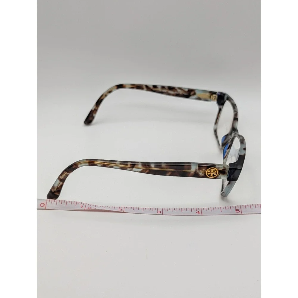 Tory Burch TY2080 Eyeglasses Frames Only Blue Tortoise Full Rim Gold Logo 53mm